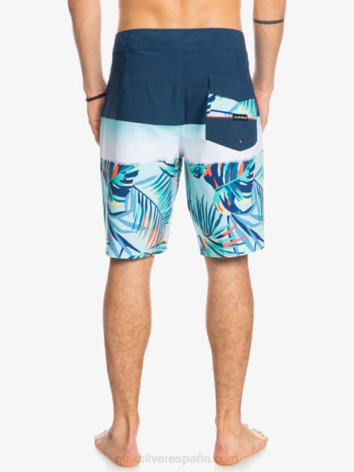 insignias azules shorts de playa surfsilk panel 20 D6T4D1456 hombres Quiksilver