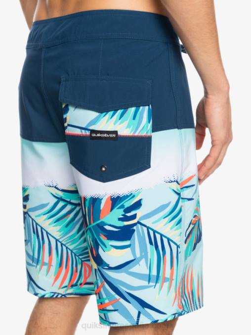 insignias azules shorts de playa surfsilk panel 20 D6T4D1456 hombres Quiksilver