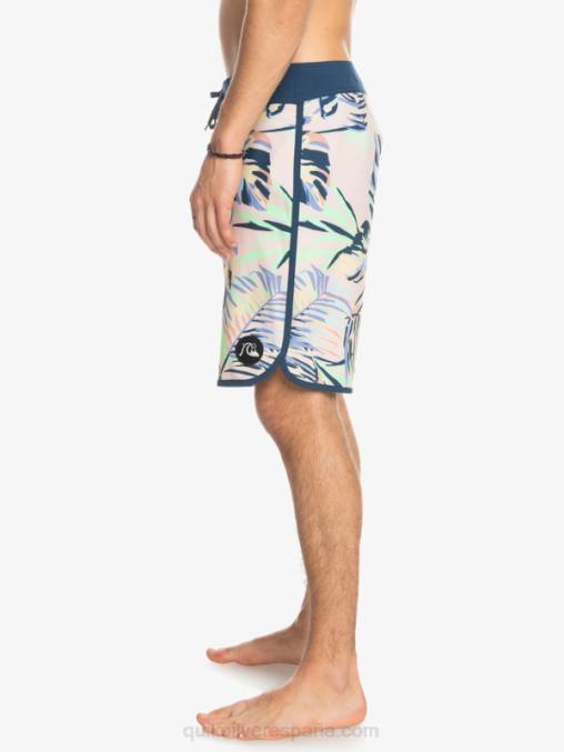 látigo de durazno shorts de playa surfsilk festoneado 19 D6T4D1495 hombres Quiksilver