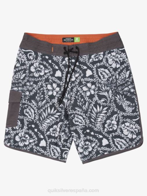 llegada negra lei shorts de baño lei 20 festoneados de la llegada de waterman D6T4D1417 hombres Quiksilver