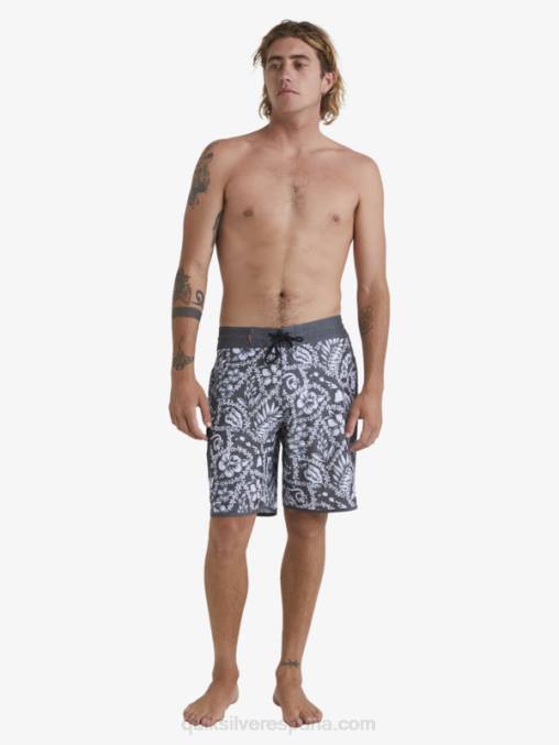 llegada negra lei shorts de baño lei 20 festoneados de la llegada de waterman D6T4D1417 hombres Quiksilver