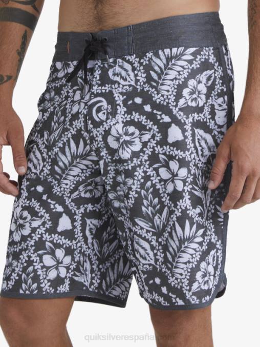 llegada negra lei shorts de baño lei 20 festoneados de la llegada de waterman D6T4D1417 hombres Quiksilver