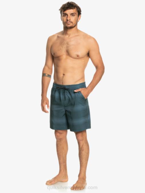 mar de bering shorts de playa con estampado de anfibios taxer 18 D6T4D103 hombres Quiksilver