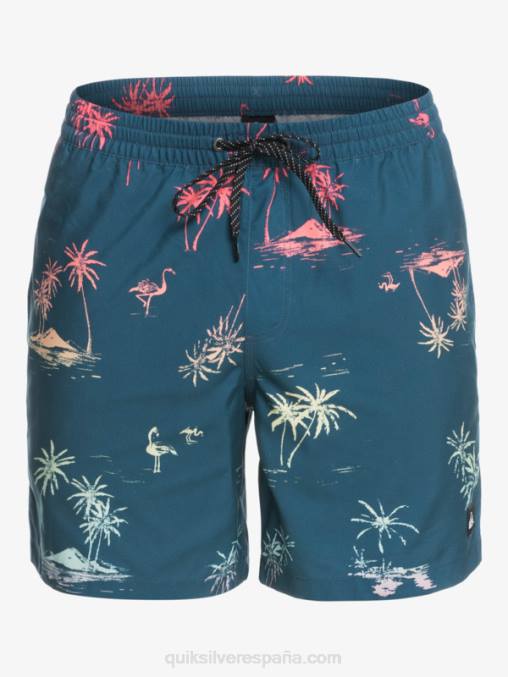 mayólica azul mezcla todos los días 17 voleas D6T4D1465 hombres Quiksilver