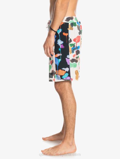 natas kaupas - abedul shorts de playa de lona en blanco con arco original de hempstretch 18 D6T4D1822 hombres Quiksilver