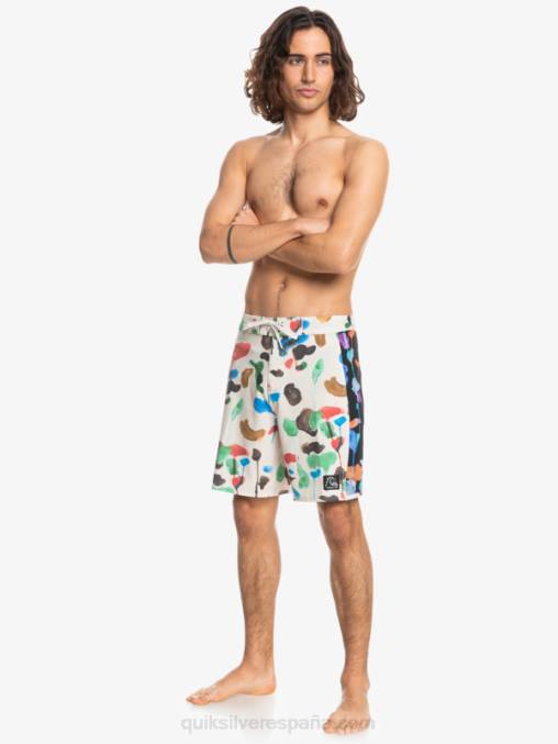 natas kaupas - abedul shorts de playa de lona en blanco con arco original de hempstretch 18 D6T4D1822 hombres Quiksilver
