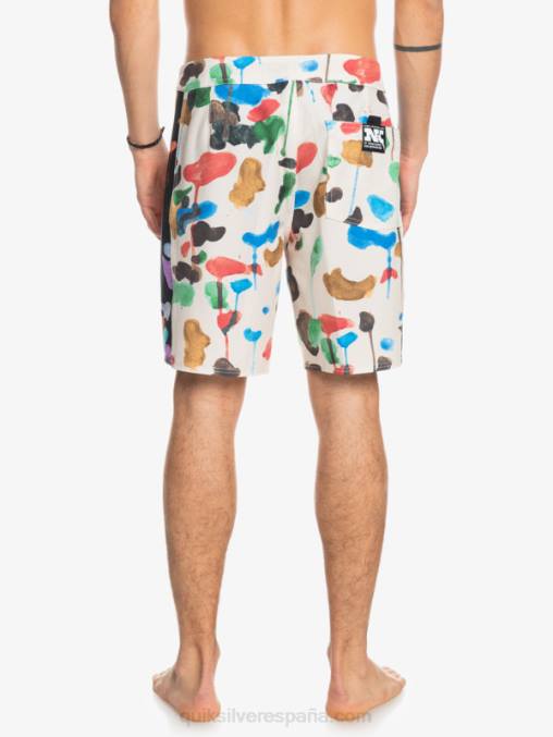 natas kaupas - abedul shorts de playa de lona en blanco con arco original de hempstretch 18 D6T4D1822 hombres Quiksilver