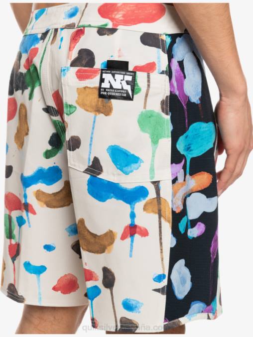 natas kaupas - abedul shorts de playa de lona en blanco con arco original de hempstretch 18 D6T4D1822 hombres Quiksilver