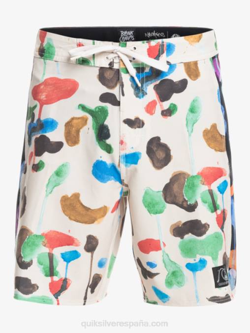 natas kaupas - abedul shorts de playa de lona en blanco con arco original de hempstretch 18 D6T4D1822 hombres Quiksilver
