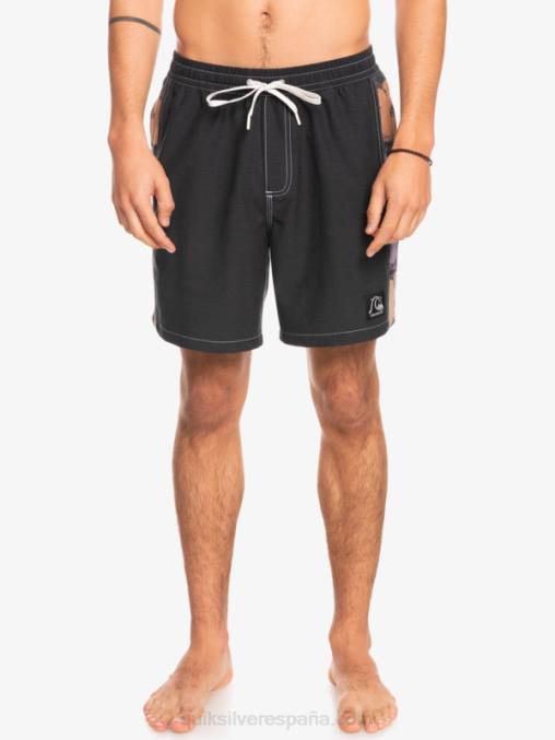 negro Hempstretch arco original 17 voleas D6T4D1677 hombres Quiksilver