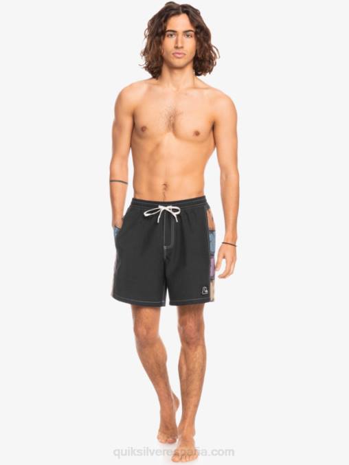 negro Hempstretch arco original 17 voleas D6T4D1677 hombres Quiksilver
