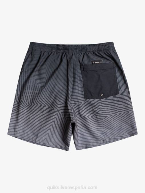 negro logotipo deformado todos los días 17 voleas D6T4D1180 hombres Quiksilver