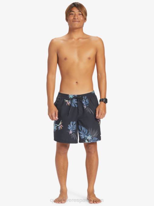 negro mezcla todos los días 17 voleas D6T4D681 hombres Quiksilver