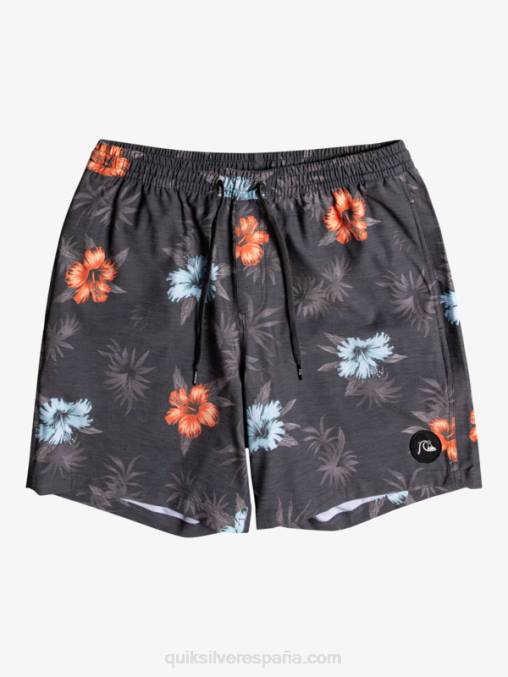 negro mezclar uds 17 voleas D6T4D1778 hombres Quiksilver