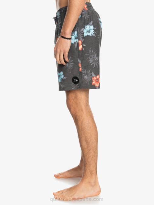 negro mezclar uds 17 voleas D6T4D1778 hombres Quiksilver