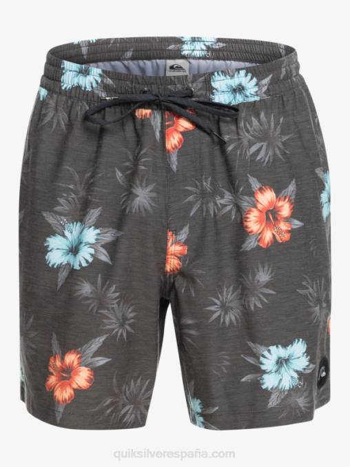 negro mezclar uds 17 voleas D6T4D1778 hombres Quiksilver