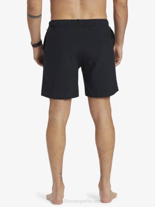 negro pantalones cortos de entrenamiento omnistretch 17 D6T4D827 hombres Quiksilver