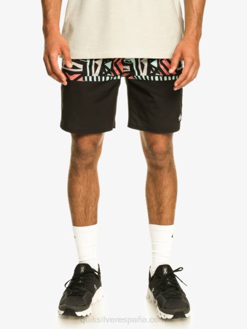 negro pantalones cortos de entrenamiento omnistretch 17 D6T4D829 hombres Quiksilver