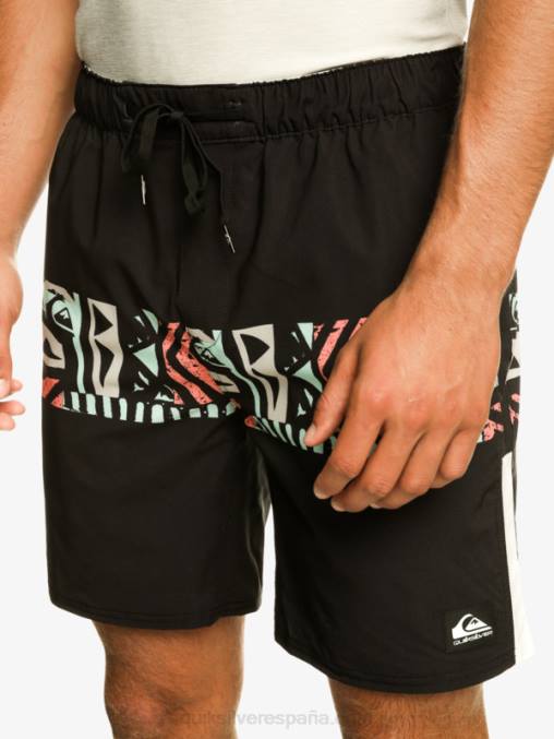 negro pantalones cortos de entrenamiento omnistretch 17 D6T4D829 hombres Quiksilver
