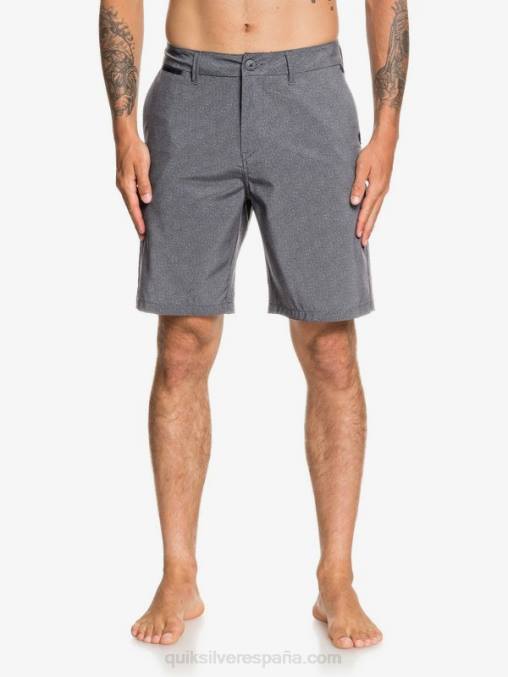 negro pantalones cortos híbridos union heather anfibio 20 D6T4D1585 hombres Quiksilver
