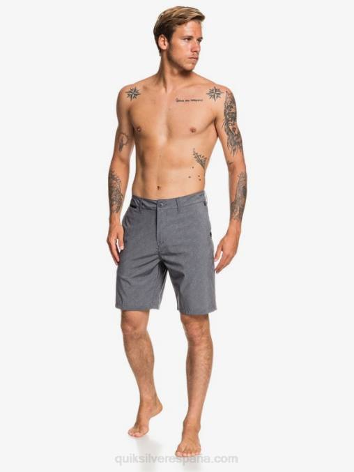negro pantalones cortos híbridos union heather anfibio 20 D6T4D1585 hombres Quiksilver