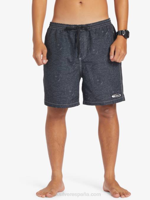 negro saturno 18 voleas D6T4D583 hombres Quiksilver