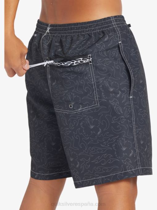 negro saturno 18 voleas D6T4D583 hombres Quiksilver