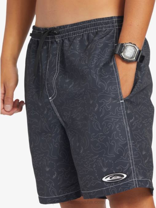 negro saturno 18 voleas D6T4D583 hombres Quiksilver