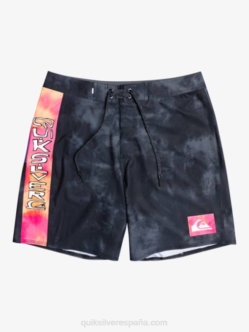 negro shorts de baño surfsilk acid wash 18 D6T4D1747 hombres Quiksilver