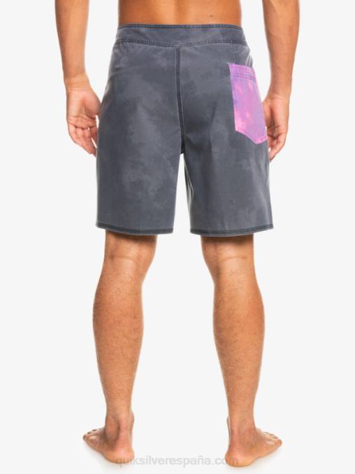 negro shorts de baño surfsilk acid wash 18 D6T4D1747 hombres Quiksilver