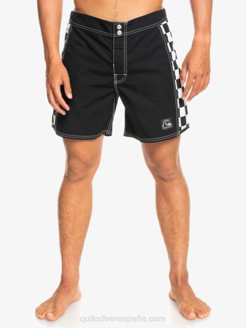 negro shorts de playa arco 16 originales D6T4D1780 hombres Quiksilver