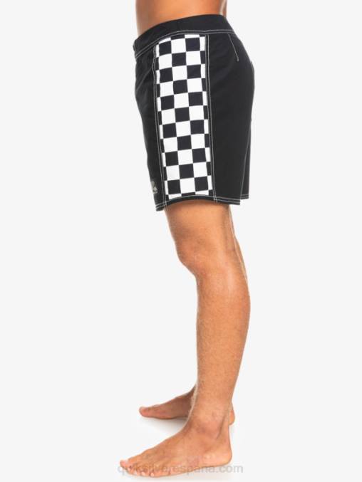 negro shorts de playa arco 16 originales D6T4D1780 hombres Quiksilver