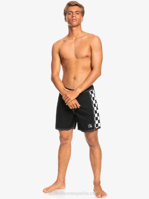negro shorts de playa arco 16 originales D6T4D1780 hombres Quiksilver