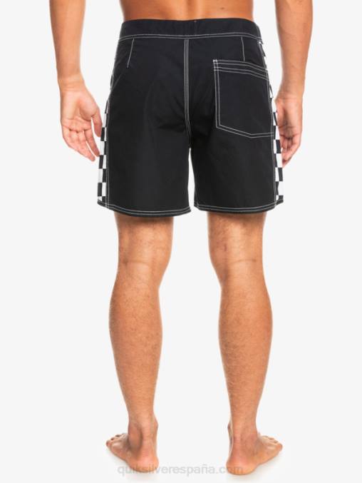 negro shorts de playa arco 16 originales D6T4D1780 hombres Quiksilver