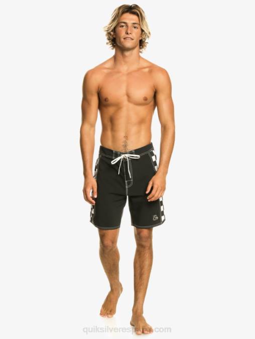 negro shorts de playa arco 18 originales D6T4D171 hombres Quiksilver