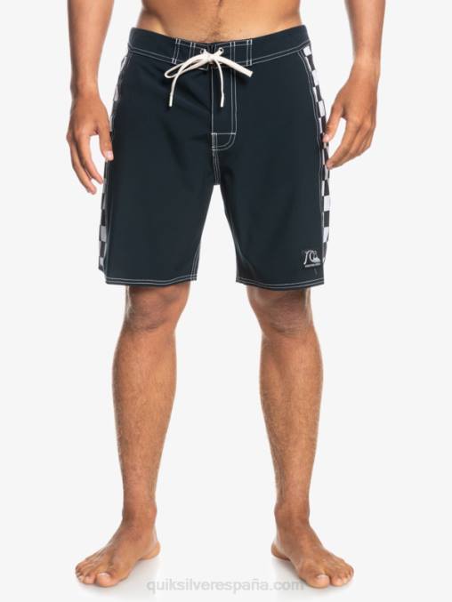 negro shorts de playa arco 18 originales D6T4D1730 hombres Quiksilver
