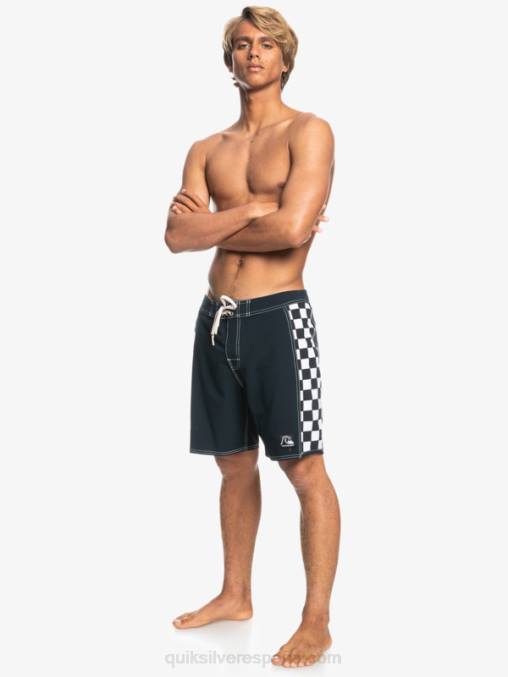 negro shorts de playa arco 18 originales D6T4D1730 hombres Quiksilver