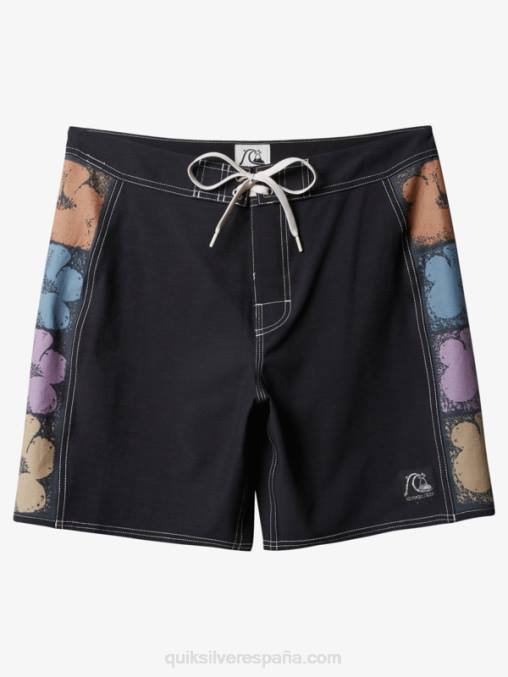 negro shorts de playa arco 18 originales D6T4D1737 hombres Quiksilver