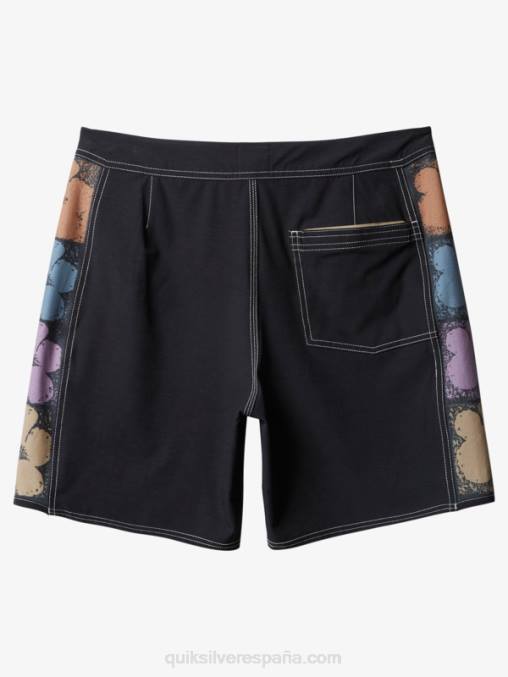 negro shorts de playa arco 18 originales D6T4D1737 hombres Quiksilver