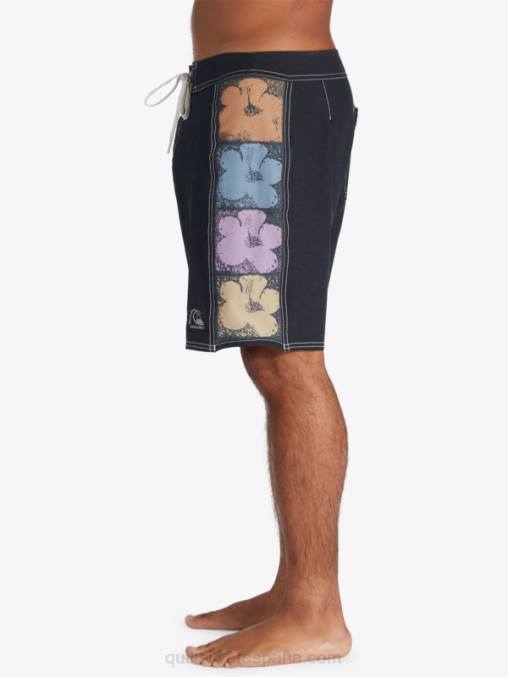 negro shorts de playa arco 18 originales D6T4D1737 hombres Quiksilver