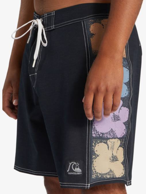 negro shorts de playa arco 18 originales D6T4D1737 hombres Quiksilver