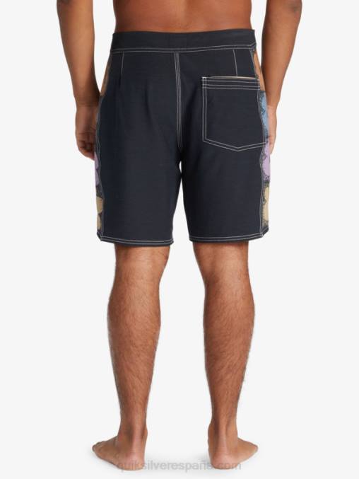 negro shorts de playa arco 18 originales D6T4D1737 hombres Quiksilver