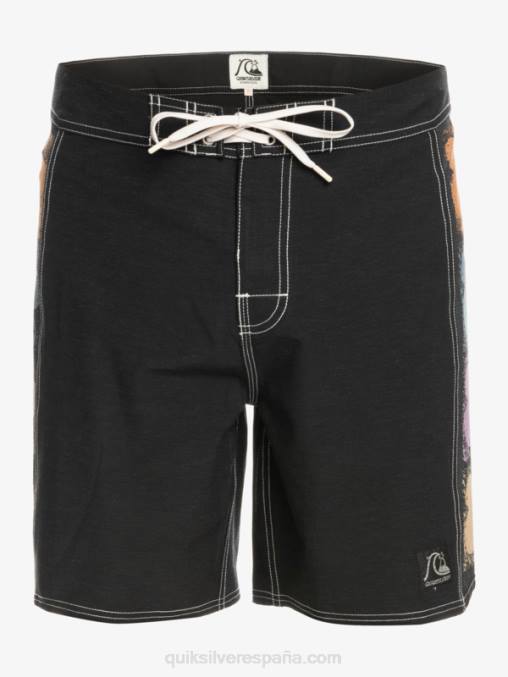 negro shorts de playa arco 18 originales D6T4D1737 hombres Quiksilver