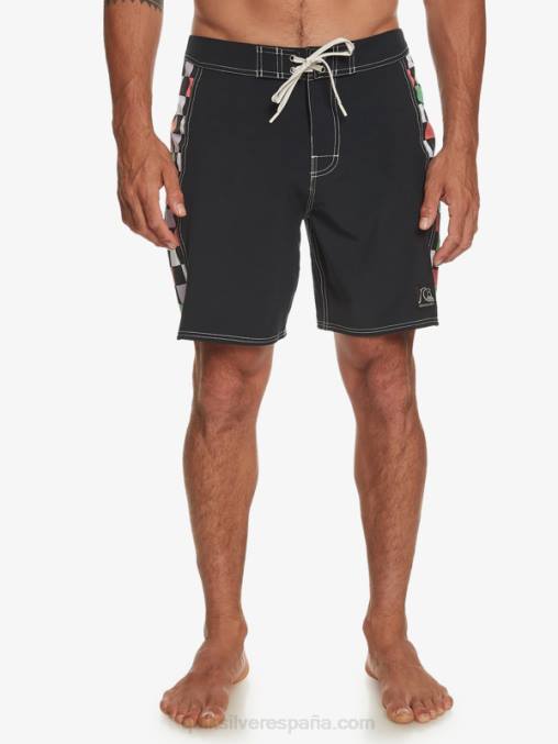 negro shorts de playa arco 18 originales D6T4D174 hombres Quiksilver