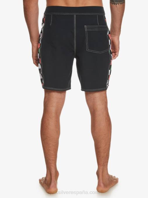 negro shorts de playa arco 18 originales D6T4D174 hombres Quiksilver
