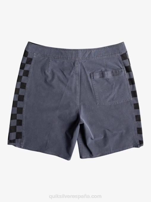 negro shorts de playa de cáñamo estirados con arco original lavado 18 D6T4D1671 hombres Quiksilver