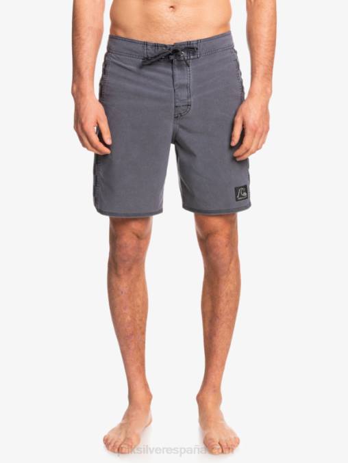 negro shorts de playa de cáñamo estirados con arco original lavado 18 D6T4D1671 hombres Quiksilver