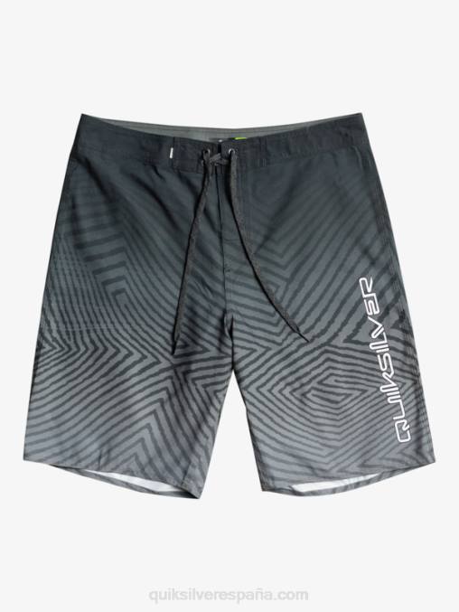 negro shorts de playa de todos los días warp fade 20 D6T4D1281 hombres Quiksilver