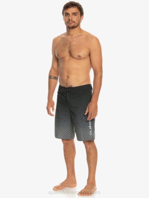 negro shorts de playa de todos los días warp fade 20 D6T4D1281 hombres Quiksilver