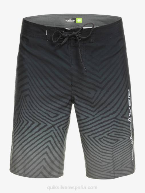 negro shorts de playa de todos los días warp fade 20 D6T4D1281 hombres Quiksilver